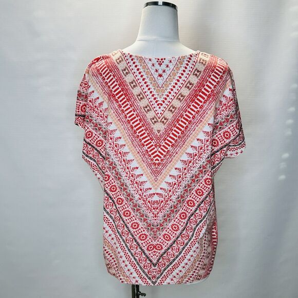 Chico’s Top Size 3 (XL) Lot Of 2 Cotton T Shirts Multicolor Boho Everyday Casual - Picture 5 of 10